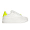 Sneakers Donna bianco e giallo fluo Bianco Gaelle- Francavilla Moda