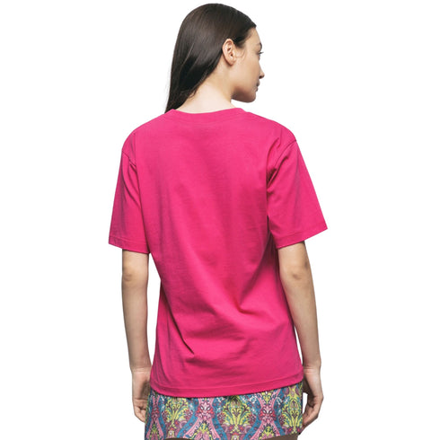 T-shirt Donna con logo a borchie Fucsia GAELLE- Francavilla Moda
