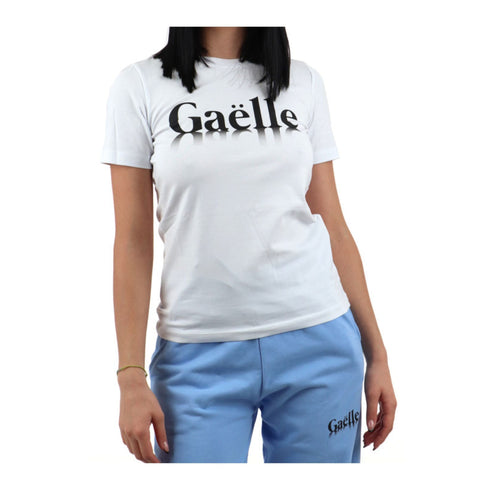 Gaelle T-shirt T-shirt Donna con stampa logo Bianco - Francavilla Moda