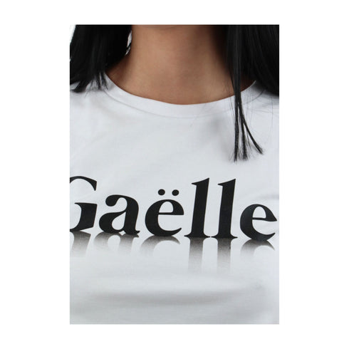 Gaelle T-shirt T-shirt Donna con stampa logo Bianco - Francavilla Moda