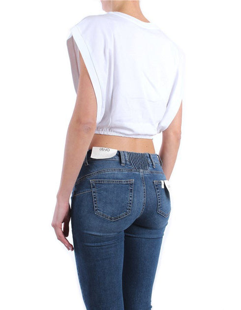 T-shirt Donna corta a giromanica Bianco GAELLE PARIS- Francavilla Moda