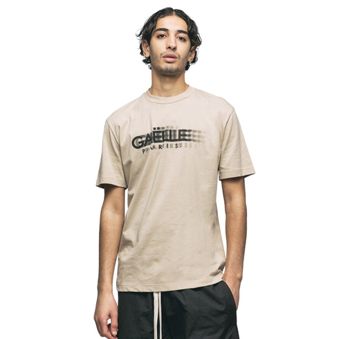 T-shirt Uomo con stampa effetto ottico Beige GAELLE- Francavilla Moda