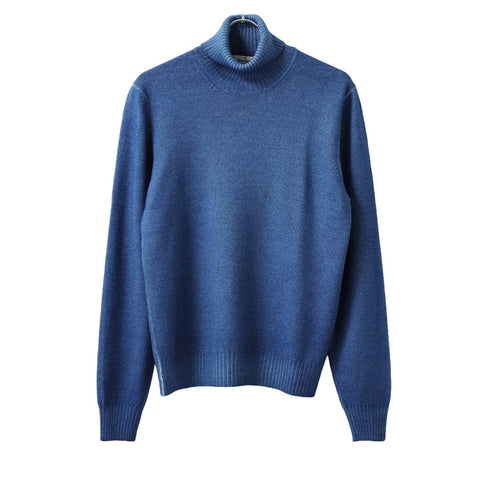 Dolcevita Uomo in lana doppio filo Blu Gran Sasso- Francavilla Moda