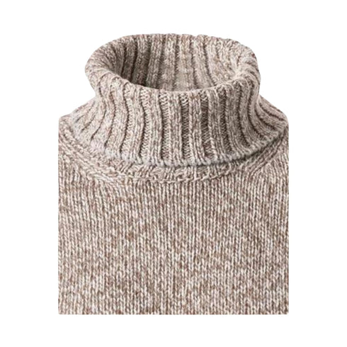 Gran Sasso Dolcevita Maglia Uomo dolcevita in lana Grigio beige A23-GRAN SASSO10182/25701-800-48 - Francavilla Moda