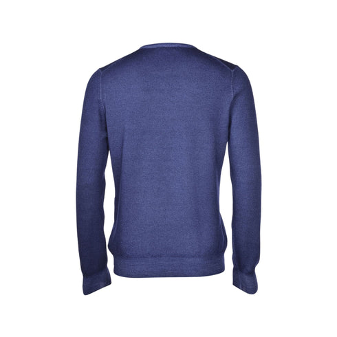 Gran Sasso Pullover Maglia Uomo girocollo in lana merinos Blu chiaro A23-GRAN SASSO55167/22792-900-48 - Francavilla Moda