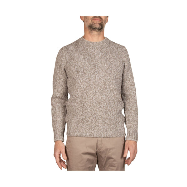 Pullover Uomo effetto melange Grigio beige Gran Sasso- Francavilla Moda