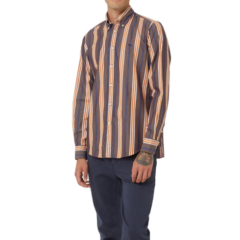 Camicia Uomo a righe in cotone Moro ocra HARMONT & BLAINE- Francavilla Moda