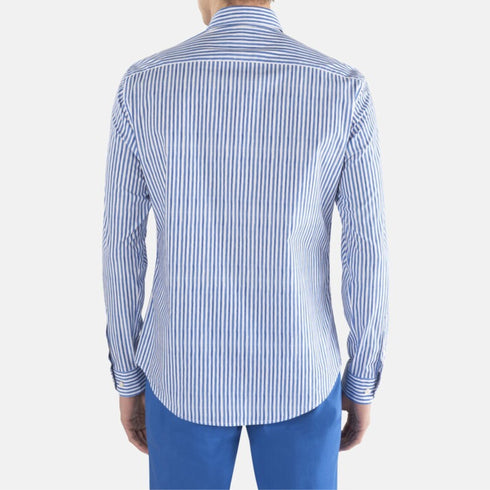 Camicia Uomo Cotone a righe Bianco azzurra Harmont & Blaine- Francavilla Moda