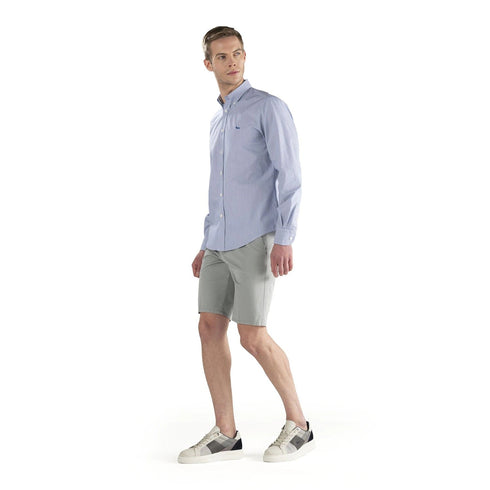 Camicia uomo in cotone a righe Bianco blu HARMONT & BLAINE- Francavilla Moda