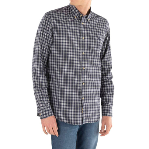 Camicia Uomo motivo a quadri Blu bianco HARMONT & BLAINE- Francavilla Moda