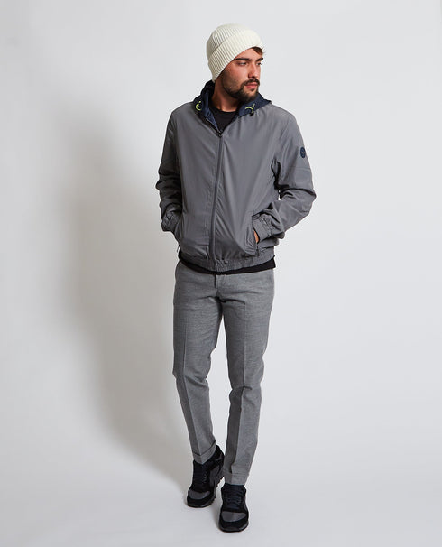 Giubbotto Uomo reversibile e impermeabile Grigio blu HARMONT & BLAINE- Francavilla Moda