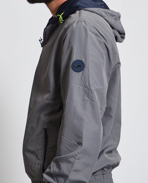 Giubbotto Uomo reversibile e impermeabile Grigio blu HARMONT & BLAINE- Francavilla Moda