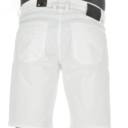 Bermuda Uomo Slim-Fit Tinta Unita Bianco Jeckerson- Francavilla Moda
