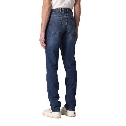 Jeans Uomo Cinque tasche con cucitura contrasto Jeans medio JECKERSON- Francavilla Moda