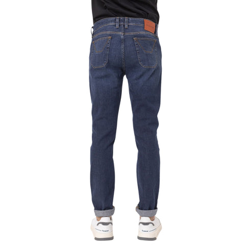 Jeans Uomo Cinque tasche con cucitura contrasto Jeans scuro JECKERSON- Francavilla Moda