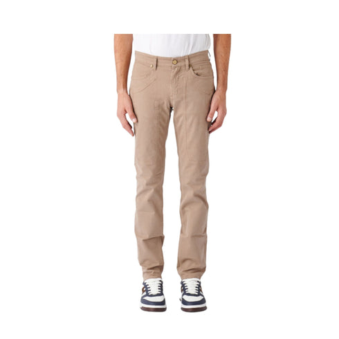 Jeckerson Pantaloni Pantaloni Uomo John in cotone cinque tasche Sabbia A23-JECKERSONPA077JOHNGABA0001-8002-28 - Francavilla Moda