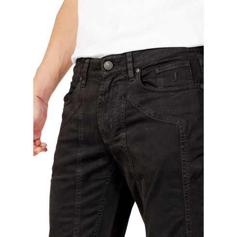 Jeckerson Pantaloni Pantaloni Uomo John in cotone cinque tasche Nero - Francavilla Moda
