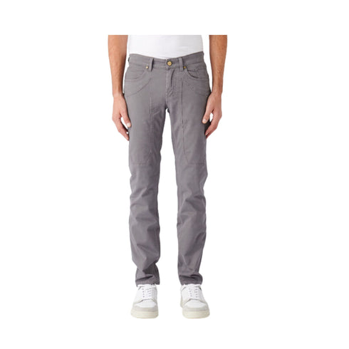 Jeckerson Pantaloni Pantaloni Uomo John in cotone cinque tasche Antracite A23-JECKERSONPA077JOHNGABA0001-6050-30 - Francavilla Moda