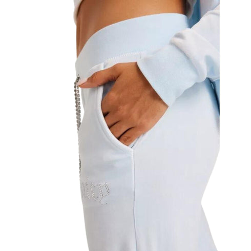 Juicy Couture Pantaloni sportivi Pantalone Donna a zampa Diamante Del Ray Celeste - Francavilla Moda