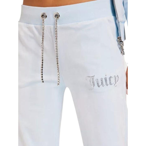 Juicy Couture Pantaloni sportivi Pantalone Donna a zampa Diamante Del Ray Celeste - Francavilla Moda