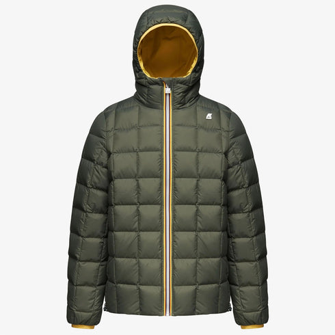 Piumino corto Uomo Jack Eco Stretch Thermo Nero beige K-Way- Francavilla Moda