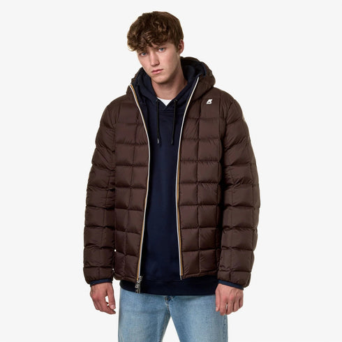 Piumino corto Uomo Jack Eco Stretch Thermo Giallo verde K-Way- Francavilla Moda