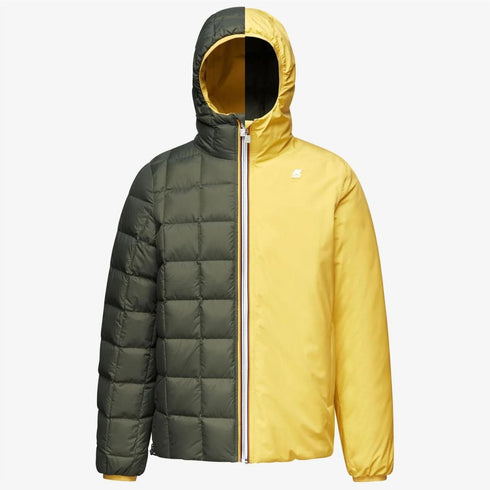 Piumino corto Uomo Jack Eco Stretch Thermo Giallo verde K-Way- Francavilla Moda