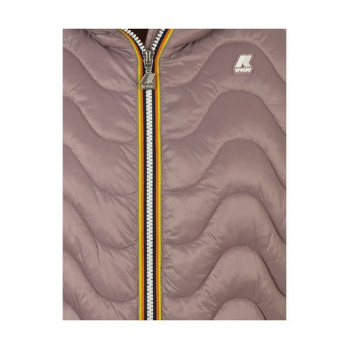 Piumino Donna Lily Eco Warm trapuntatura ondulata Lilla K-Way- Francavilla Moda
