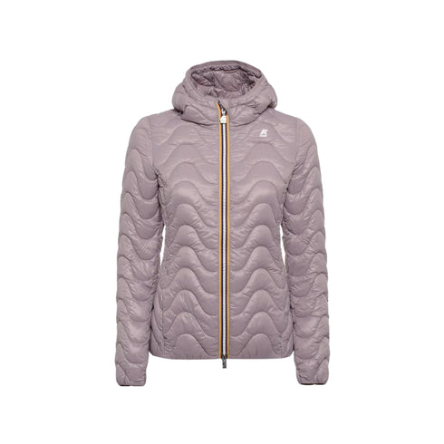 Piumino Donna Lily Eco Warm trapuntatura ondulata Lilla K-Way- Francavilla Moda