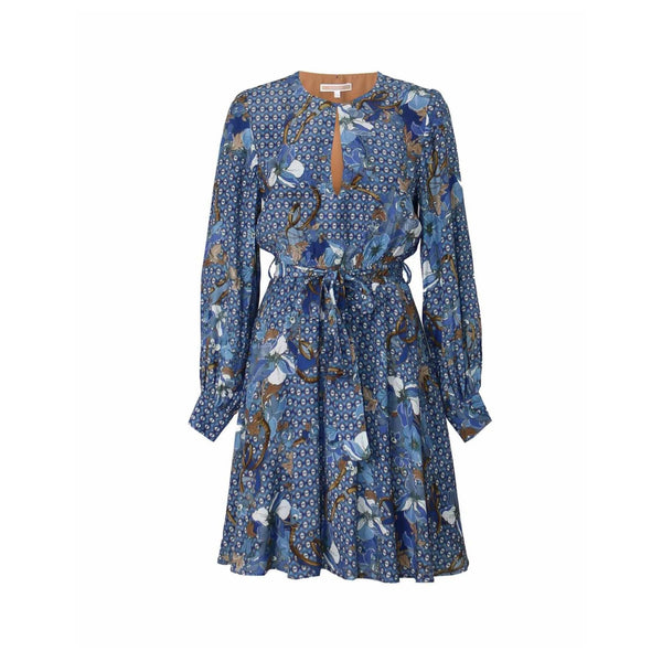 Abito Donna fantasia floreale Celeste KOCCA- Francavilla Moda