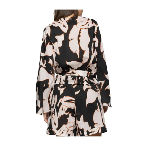 KOCCA Blusa Blusa Donna maniche a kimono Panna nero - Francavilla Moda