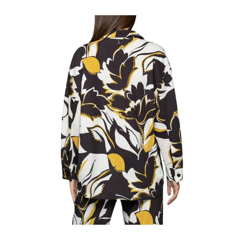KOCCA Camicia casual Camicia Donna Over fantasia floreale Panna nero - Francavilla Moda