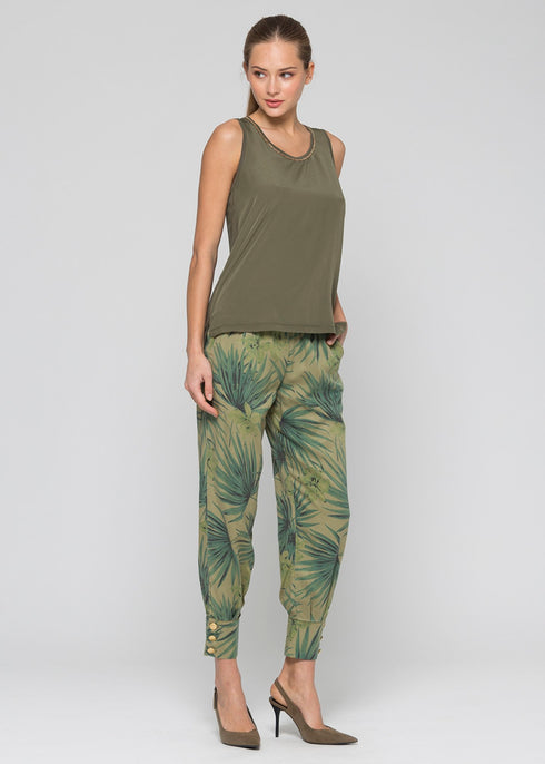 Canotta Donna CUESTA con dettaglio girocollo Militare KOCCA- Francavilla Moda