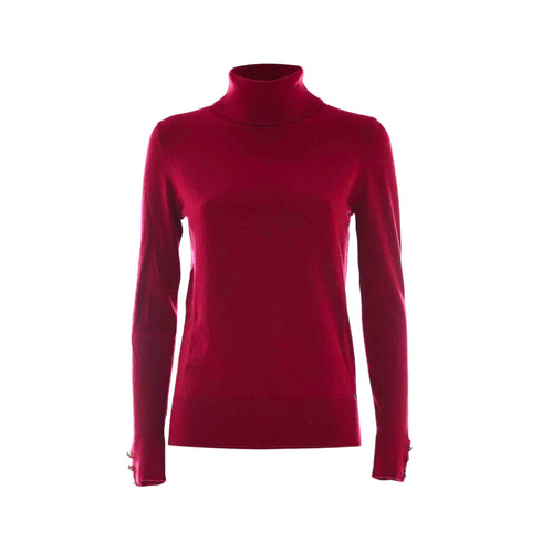 Dolcevita Donna con bottoni sui polsini Rubino Kocca- Francavilla Moda