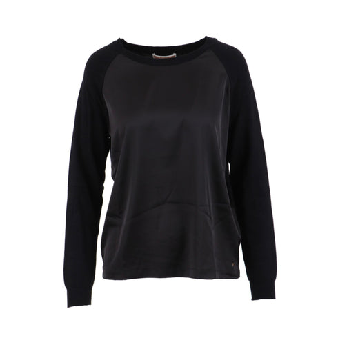 Maglia Donna con raso Nero Kocca- Francavilla Moda