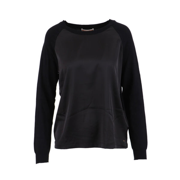 Maglia Donna con raso Nero Kocca- Francavilla Moda