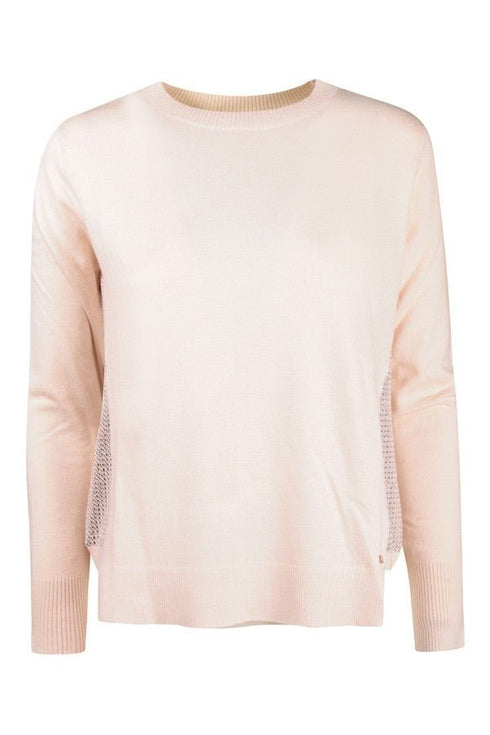 Maglia Donna girocollo con paillettes laterali Cappuccino KOCCA- Francavilla Moda