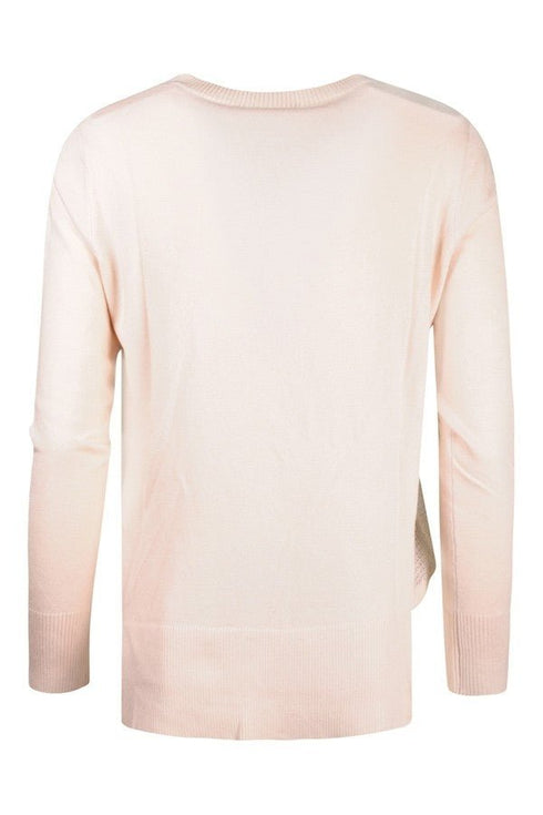 Maglia Donna girocollo con paillettes laterali Cappuccino KOCCA- Francavilla Moda