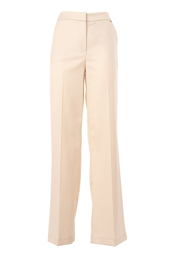 Pantalone Donna gamba a palazzo Avorio KOCCA- Francavilla Moda