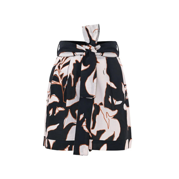 KOCCA Shorts Shorts Donna a fantasia con fusciacca Panna nero - Francavilla Moda