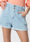 Shorts Donna Pelell con elastico Jeans chiaro KOCCA- Francavilla Moda