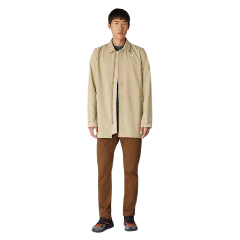 Trench Uomo Benny Bonded in nylon triplo strato Tortora KWAY- Francavilla Moda