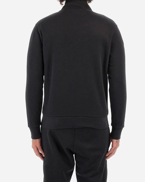 La Martina Felpa zip Felpa Uomo con logo zip classico Nero A23-LA MARTINAWMF301FP557-09999-M - Francavilla Moda