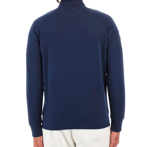 La Martina Felpa zip Felpa Uomo con logo zip classico Navy A23-LA MARTINAWMF301FP557-07017-M - Francavilla Moda