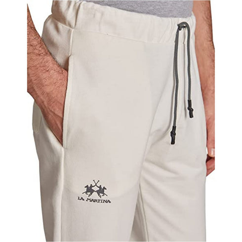 Pantalone Uomo CCMT03FP059 con Coulisse Bianco LA MARTINA- Francavilla Moda