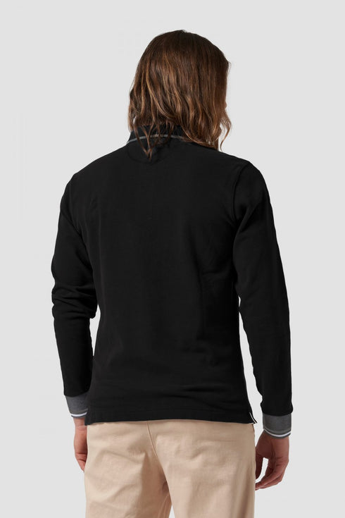 Polo Uomo SMP300JS005 Pistagna Rigata Nero LA MARTINA- Francavilla Moda