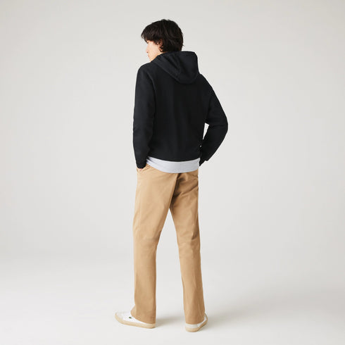 Felpa Uomo con zip Verde blu LACOSTE- Francavilla Moda