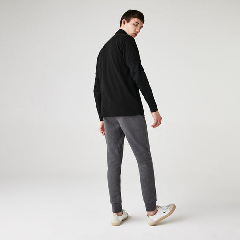 Polo Uomo L1212 con bottoni madreperla Nero LACOSTE- Francavilla Moda