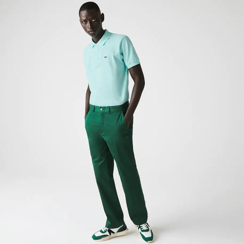 Polo Uomo L1212 con bottoni madreperla Verde acqua LACOSTE- Francavilla Moda