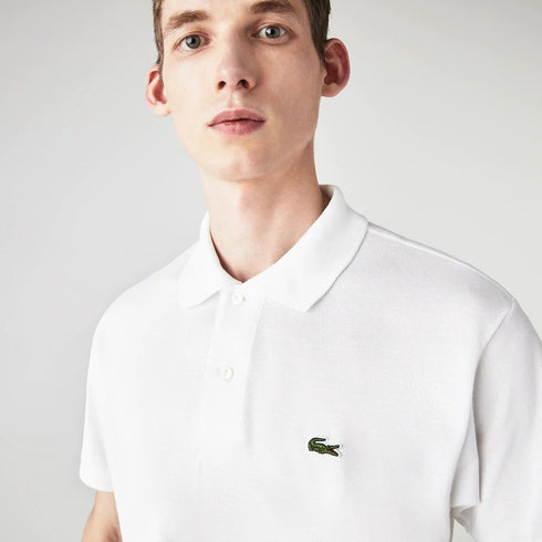 Polo Uomo L1212 con bottoni madreperla Bianco LACOSTE- Francavilla Moda